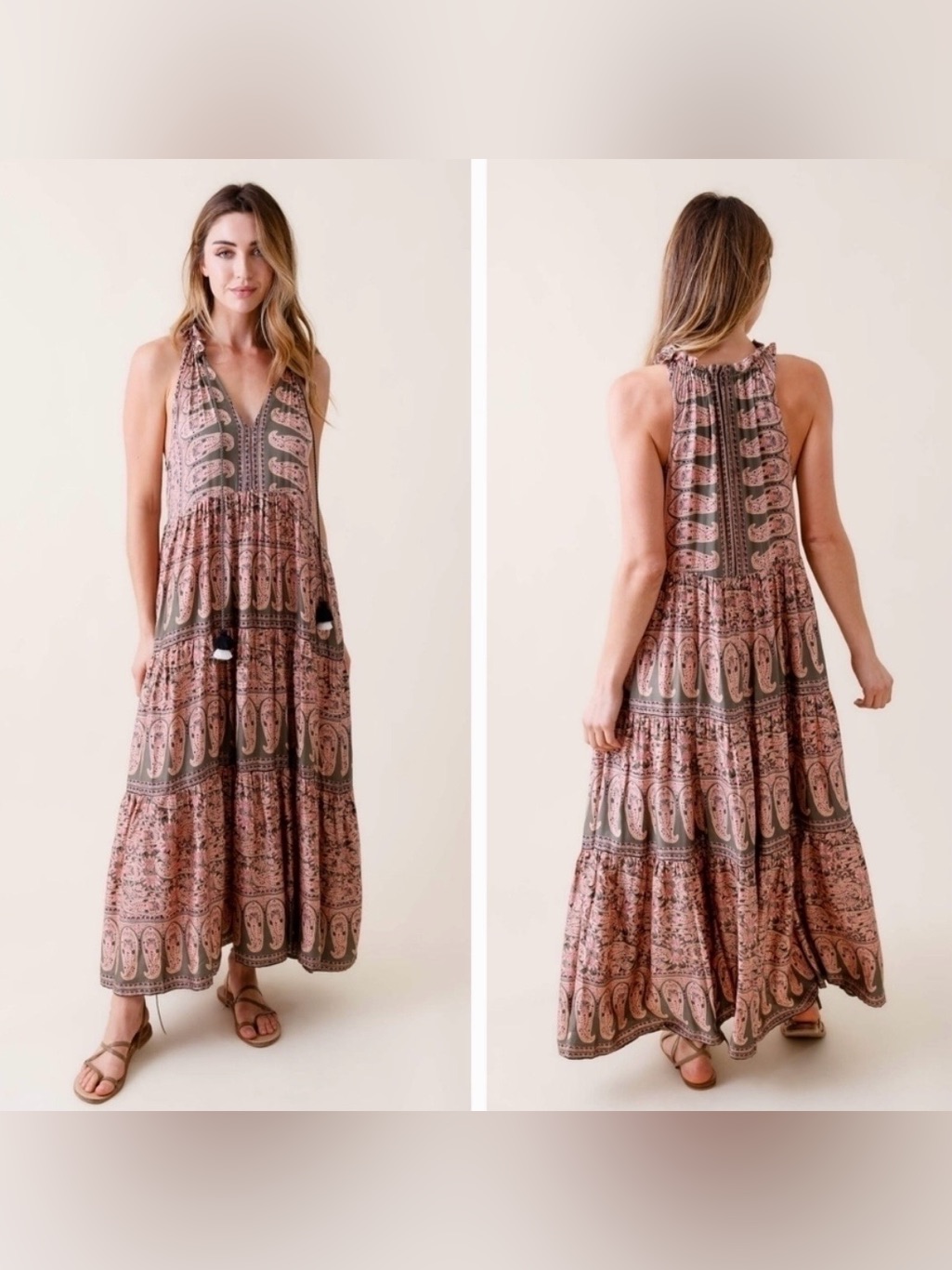 Omika Paola Maxi Dress In Amala Multi Size Xs